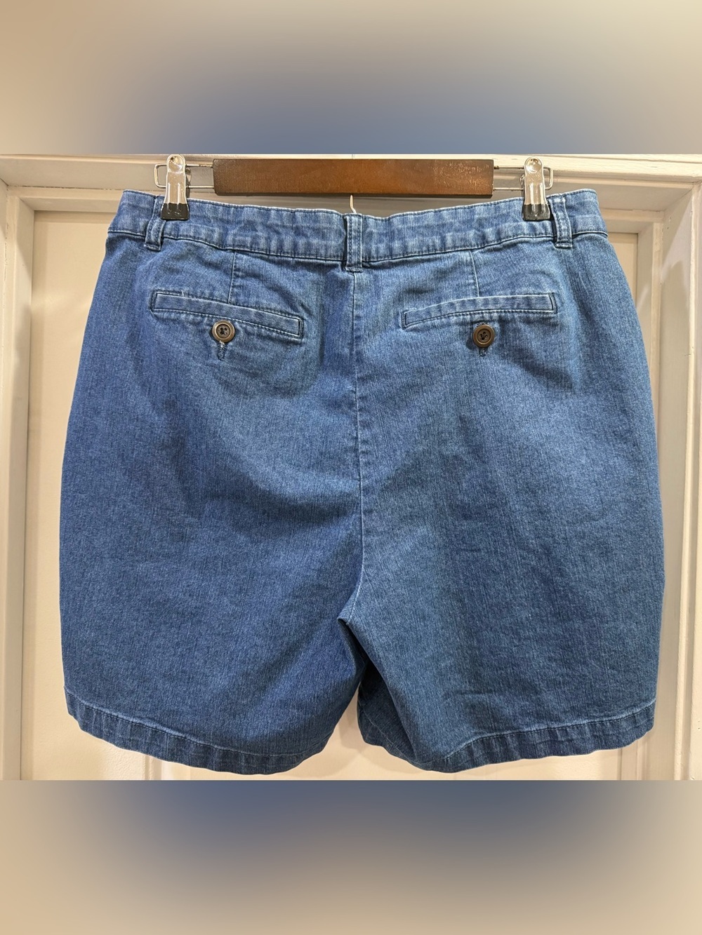 Kim Rogers Blue Denim Women's Shorts Size 12 - Picture 2 of 12